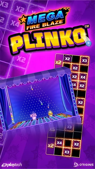 Mega Fire Blaze Plinko